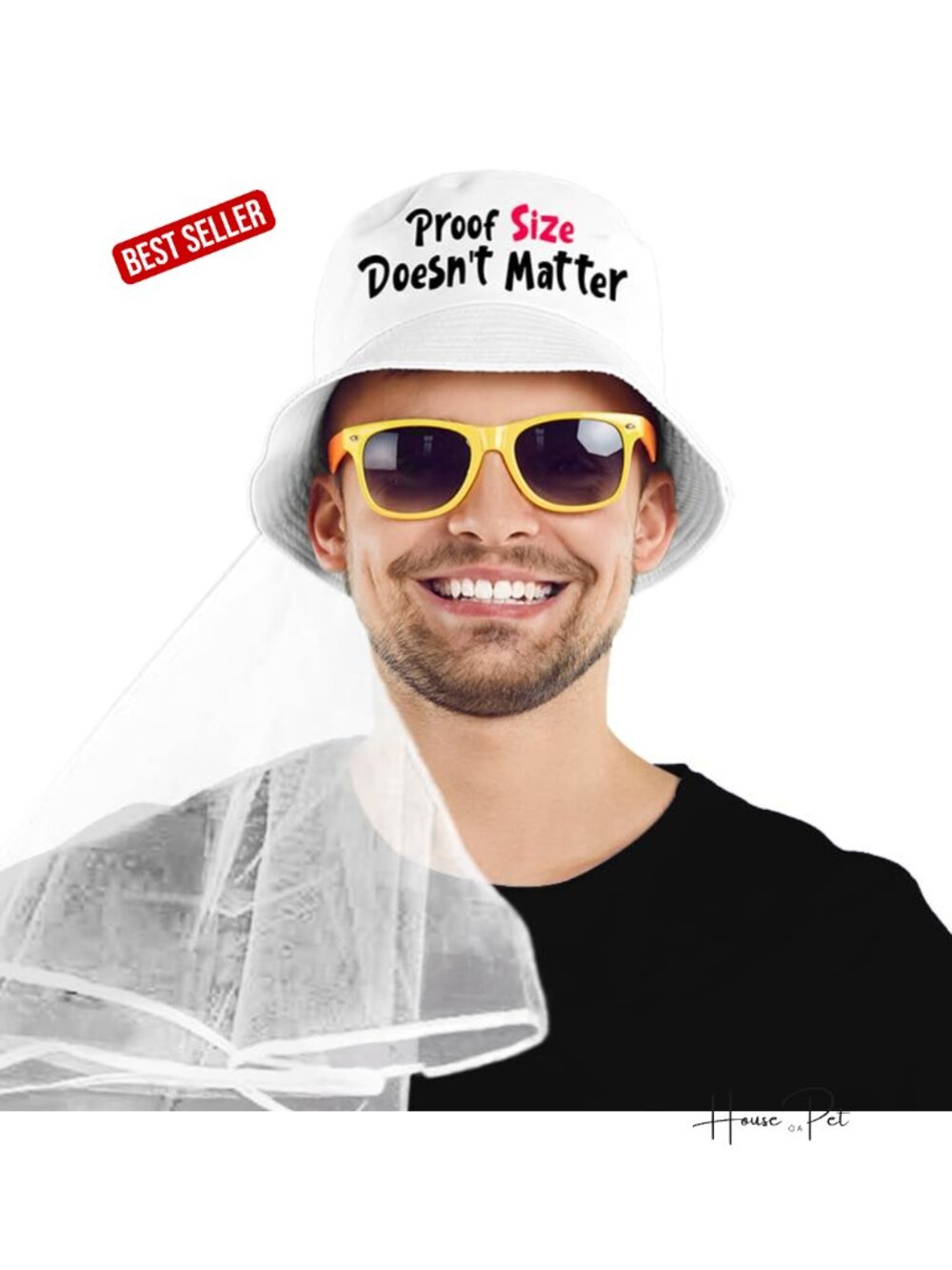 Bachelor Party Bucket Hat with Bridal Veil - Funny Groom Gift